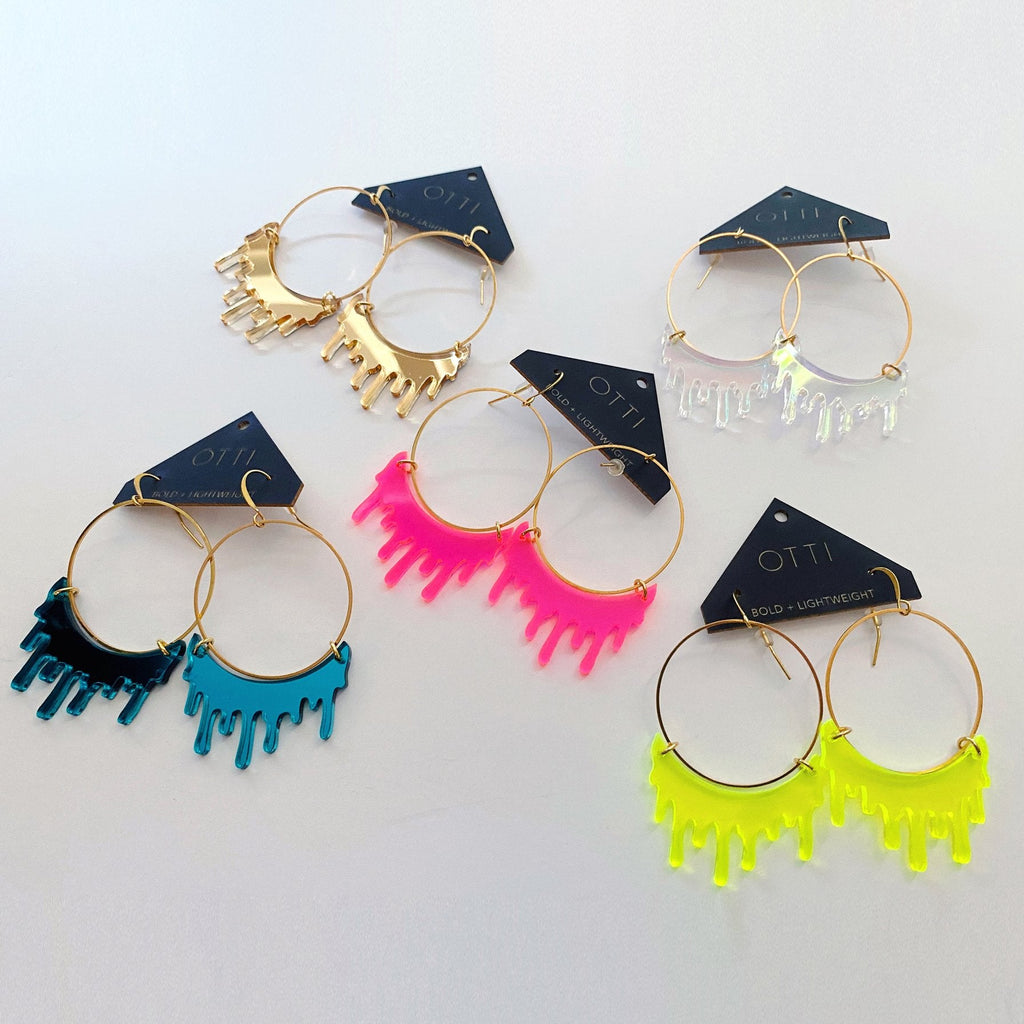 All Variants | UV Slime Hoop Earrings